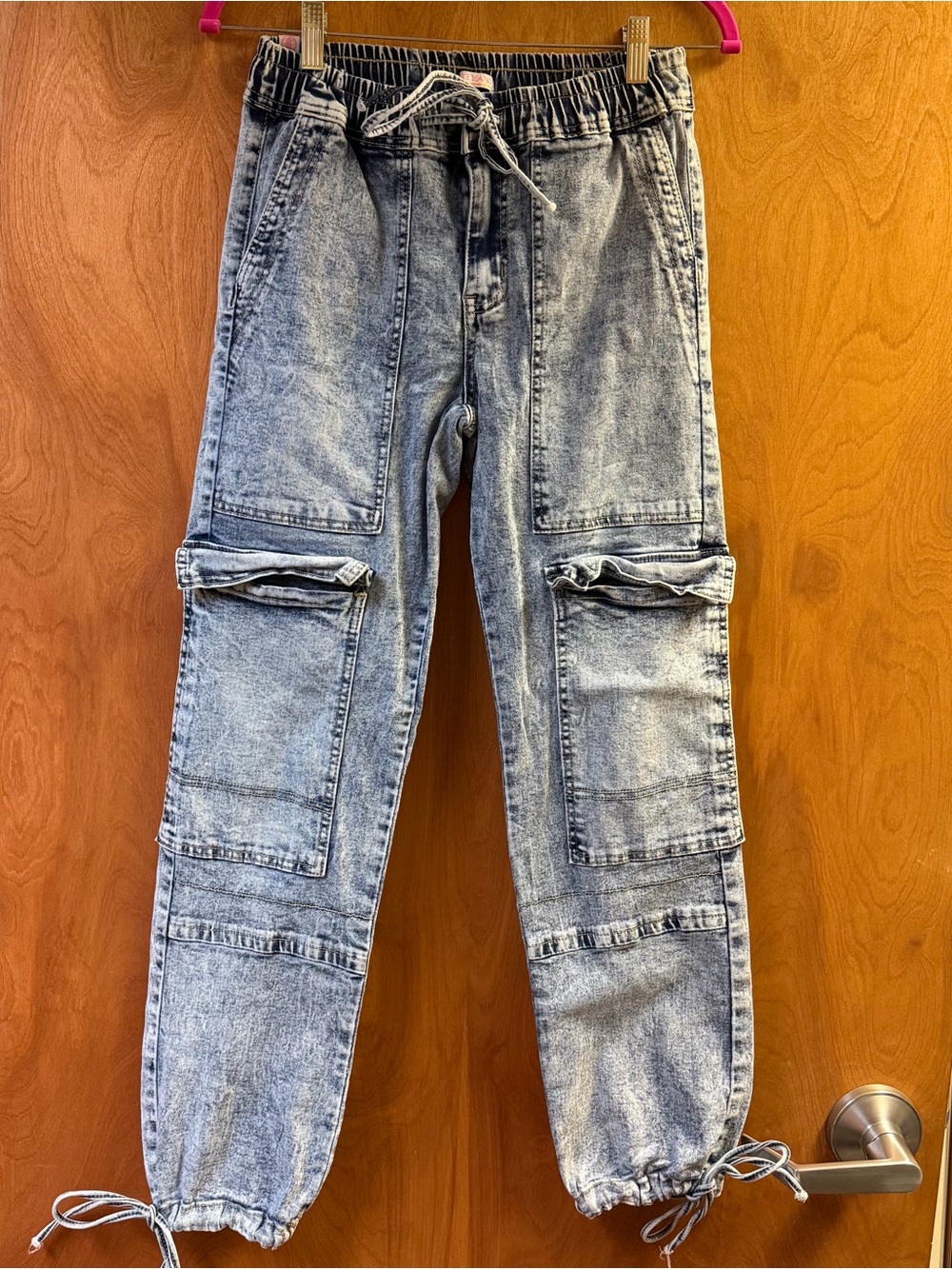 Women’s Elite Jeans Acid Washed Denim Joggers Size Small